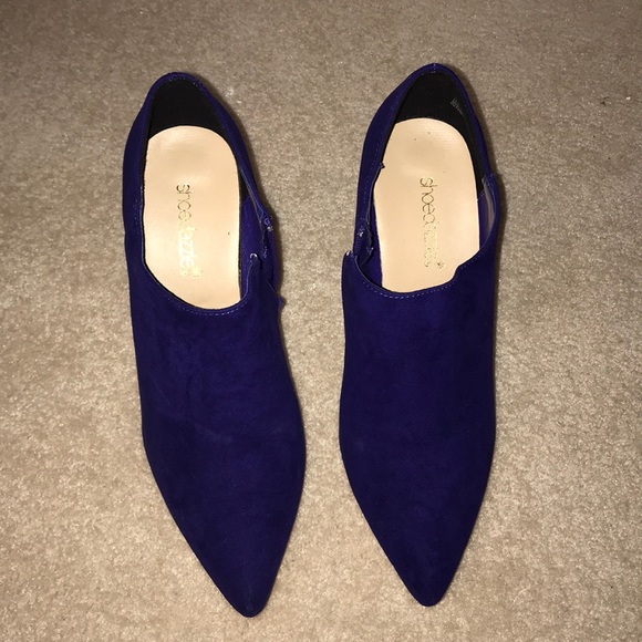 Purple fleece bootie pumps - Picture 2 of 5